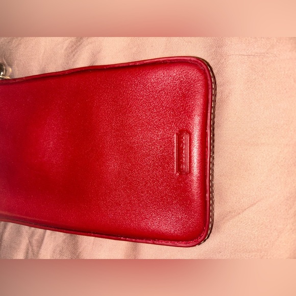 Coach Red Leather Clutch Wristlet - Picture 8 of 8